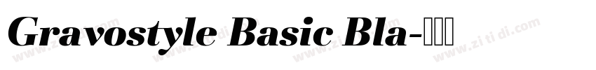 Gravostyle Basic Bla字体转换
